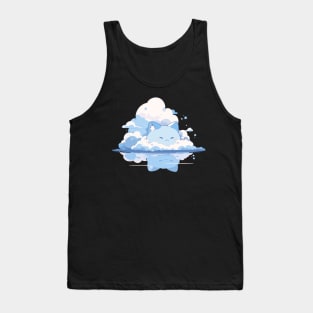 Cute Kawaii Fluffy Cloud Kitten Tank Top